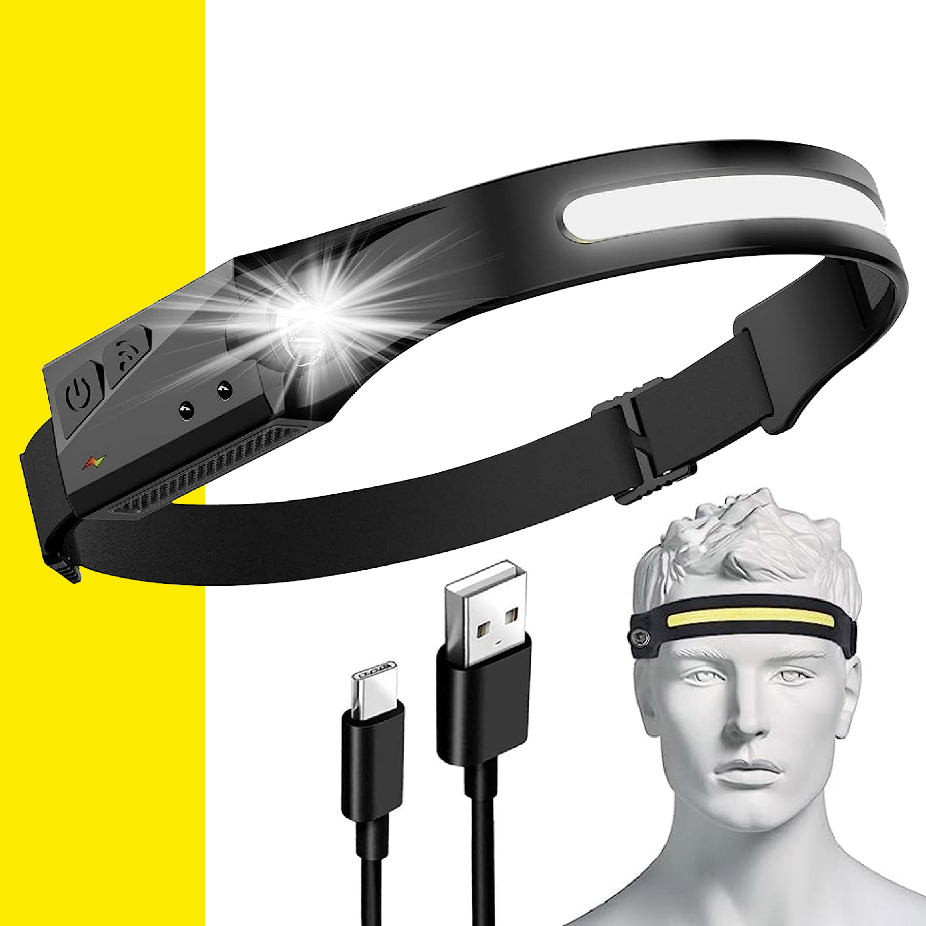 Miniatura 3 de Linterna Banda Para Cabeza Led Camping